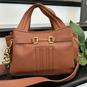 Steve Madden vegan leather shoulder satchel purse